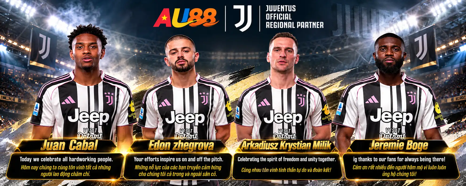 AU88 hợp tác Juventus 2026